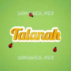 talanah in Ladybugs style - 3D name wallpaper