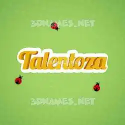 talentoza in Ladybugs style - 3D name wallpaper