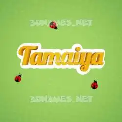 tamaiya in Ladybugs style - 3D name wallpaper