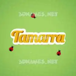 tamarra in Ladybugs style - 3D name wallpaper