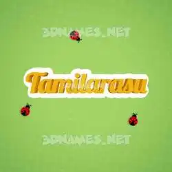 tamilarasu in Ladybugs style - 3D name wallpaper