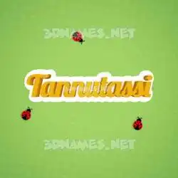 tannutassi in Ladybugs style - 3D name wallpaper
