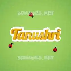 tanushri in Ladybugs style - 3D name wallpaper