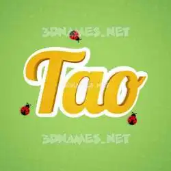 tao in Ladybugs style - 3D name wallpaper