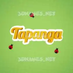 tapanga in Ladybugs style - 3D name wallpaper