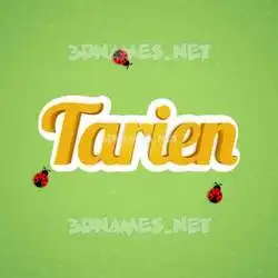 tarien in Ladybugs style - 3D name wallpaper