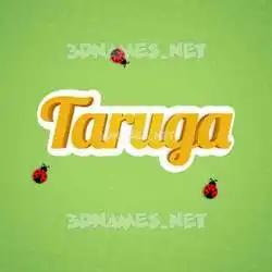 taruga in Ladybugs style - 3D name wallpaper