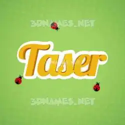 taser in Ladybugs style - 3D name wallpaper