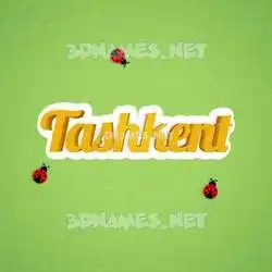 tashkent in Ladybugs style - 3D name wallpaper