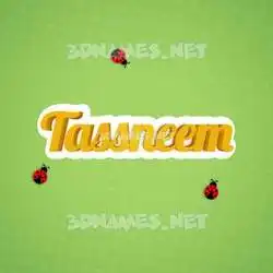 tassneem in Ladybugs style - 3D name wallpaper