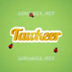 tawkeer in Ladybugs style - 3D name wallpaper