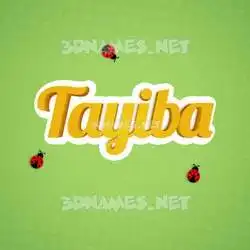 tayiba in Ladybugs style - 3D name wallpaper