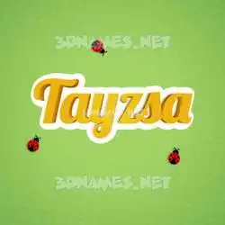 tayzsa in Ladybugs style - 3D name wallpaper