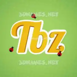 tbz in Ladybugs style - 3D name wallpaper