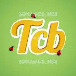 tcb in Ladybugs style - 3D name wallpaper