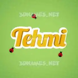 tehmi in Ladybugs style - 3D name wallpaper