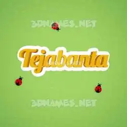 tejabanta in Ladybugs style - 3D name wallpaper