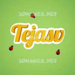 tejasv in Ladybugs style - 3D name wallpaper