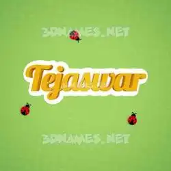 tejaswar in Ladybugs style - 3D name wallpaper