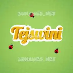 tejswini in Ladybugs style - 3D name wallpaper