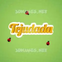 tejudada in Ladybugs style - 3D name wallpaper