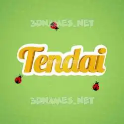 tendai in Ladybugs style - 3D name wallpaper