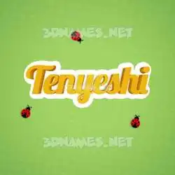 tenyeshi in Ladybugs style - 3D name wallpaper