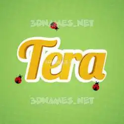 tera in Ladybugs style - 3D name wallpaper