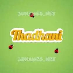 thadhani in Ladybugs style - 3D name wallpaper