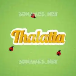thalatta in Ladybugs style - 3D name wallpaper