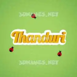 thanduri in Ladybugs style - 3D name wallpaper