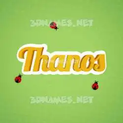 thanos in Ladybugs style - 3D name wallpaper