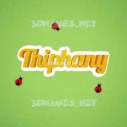 thiphany in Ladybugs style - 3D name wallpaper