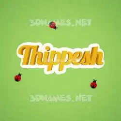thippesh in Ladybugs style - 3D name wallpaper