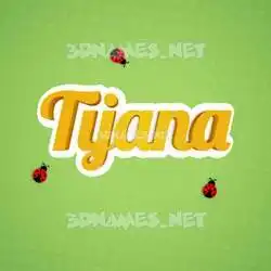 tijana in Ladybugs style - 3D name wallpaper