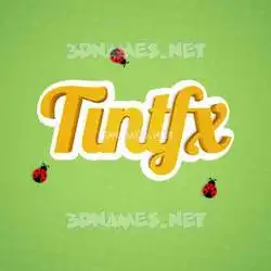 tintfx in Ladybugs style - 3D name wallpaper