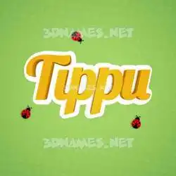 tippu in Ladybugs style - 3D name wallpaper