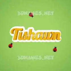 tishawn in Ladybugs style - 3D name wallpaper