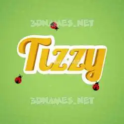 tizzy in Ladybugs style - 3D name wallpaper