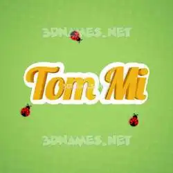 tom mi in Ladybugs style - 3D name wallpaper