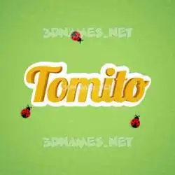 tomito in Ladybugs style - 3D name wallpaper