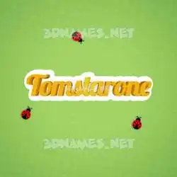 tomstarone in Ladybugs style - 3D name wallpaper