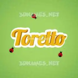 toretto in Ladybugs style - 3D name wallpaper