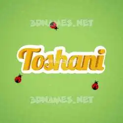 toshani in Ladybugs style - 3D name wallpaper