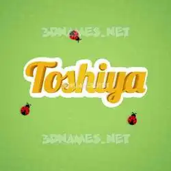 toshiya in Ladybugs style - 3D name wallpaper