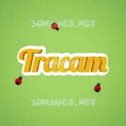 tracam in Ladybugs style - 3D name wallpaper