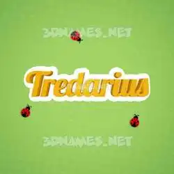 tredarius in Ladybugs style - 3D name wallpaper