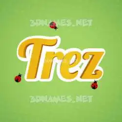 trez in Ladybugs style - 3D name wallpaper