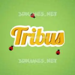 tribus in Ladybugs style - 3D name wallpaper