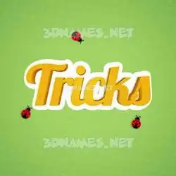 tricks in Ladybugs style - 3D name wallpaper